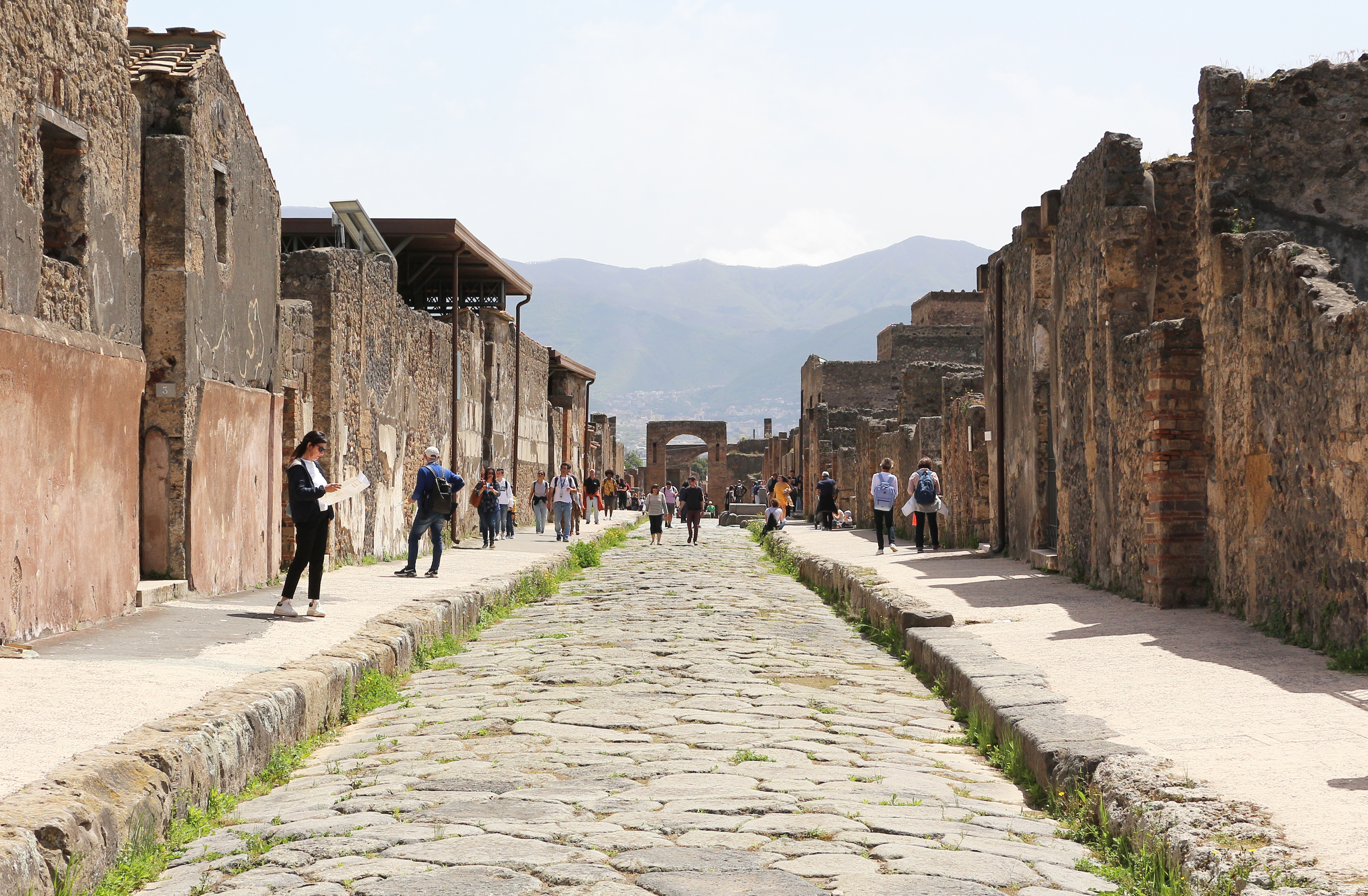 Via di Mercurio inside the Pompeii archaeological site